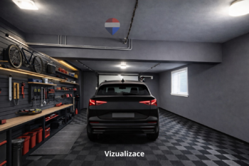 Přízemí - garáž 1 - Prodej domu 188 m², Albrechtice