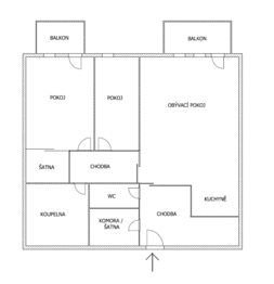 Prodej bytu 3+kk v osobním vlastnictví 73 m², Sulice
