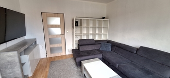 Obývací část - Prodej bytu 2+kk v osobním vlastnictví 54 m², Jedovnice