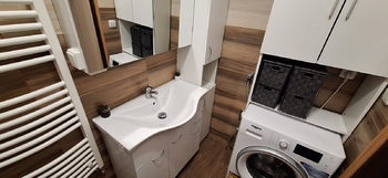 Koupelna se sprchovým koutem - Prodej bytu 2+kk v osobním vlastnictví 54 m², Jedovnice