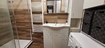 Koupelna se sprchovým koutem - Prodej bytu 2+kk v osobním vlastnictví 54 m², Jedovnice