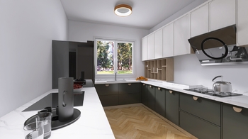 Vizualizace - Prodej pozemku 914 m², Bechlín