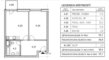 Pronájem bytu 2+kk v osobním vlastnictví 53 m², Kladno