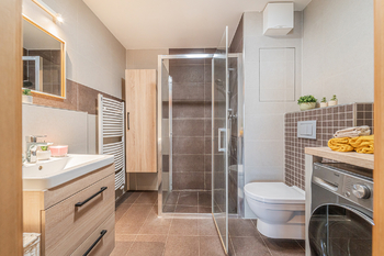 koupelna - Pronájem bytu 2+kk v osobním vlastnictví 51 m², Praha 8 - Libeň