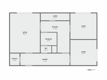 Prodej bytu 3+1 v osobním vlastnictví 72 m², Brno