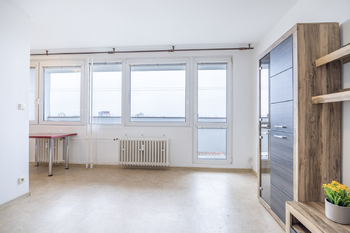 Obývací pokoj - Pronájem bytu 1+1 v osobním vlastnictví 34 m², Praha 4 - Krč