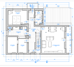 půdorys patro - Prodej domu 209 m², Velké Svatoňovice