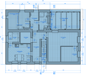 půdorys přízemí - Prodej domu 209 m², Velké Svatoňovice