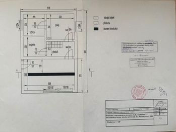 půdorys 1.NP - Prodej chaty / chalupy 50 m², Račice