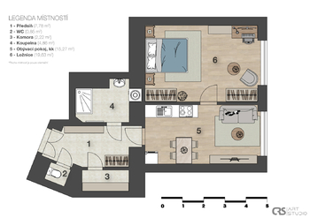 Pronájem bytu 2+kk v osobním vlastnictví 49 m², Praha 1 - Nové Město