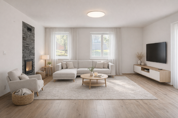 Obývací pokoj - Vizualizace finální stav - Prodej domu 183 m², Čejkovice