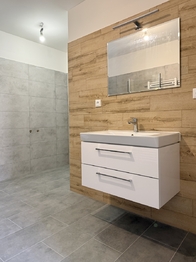 Koupelna v přízemí aktuálně - Prodej domu 183 m², Čejkovice