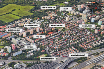 Vše pořebné je na dosah - Prodej bytu 2+kk v osobním vlastnictví 50 m², Praha 10 - Záběhlice