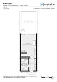 Pronájem bytu 1+kk v osobním vlastnictví 39 m², Praha 10 - Záběhlice