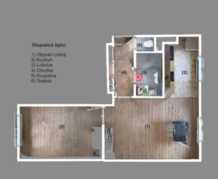 Pronájem bytu 2+kk v osobním vlastnictví 50 m², Zbýšov