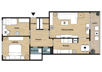 Prodej bytu 3+1 v osobním vlastnictví 72 m², Jesenice
