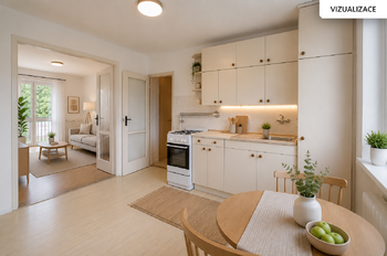 Kuchyně-vizualizace - Prodej bytu 2+1 v osobním vlastnictví 46 m², Kyjov