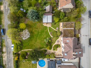 Pohled z dronu - Prodej domu 189 m², Úvaly