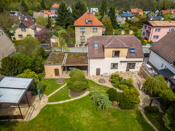 Pohled z dronu - Prodej domu 189 m², Úvaly