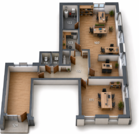 Pronájem kancelářských prostor 82 m², Slavkov u Brna