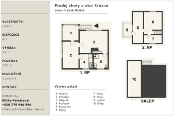 Prodej chaty / chalupy 54 m², Krásná