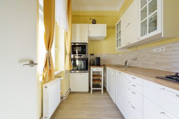 Kuchyně - Prodej bytu 3+1 v osobním vlastnictví 91 m², Praha 6 - Bubeneč