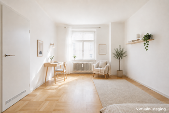 Pokoj vizualizace - Prodej bytu 3+1 v osobním vlastnictví 91 m², Praha 6 - Bubeneč