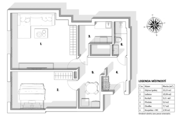 Prodej bytu 2+1 v osobním vlastnictví 60 m², Praha 5 - Košíře