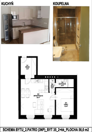 Pronájem bytu 2+kk v osobním vlastnictví 56 m², Praha 5 - Smíchov