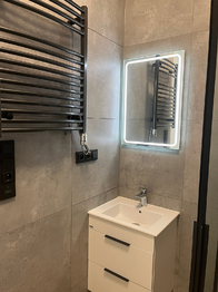 Koupelna s WC - Pronájem bytu 1+kk v osobním vlastnictví 34 m², Zubří