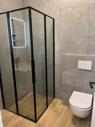 Sprchový kout - Pronájem bytu 1+kk v osobním vlastnictví 34 m², Zubří