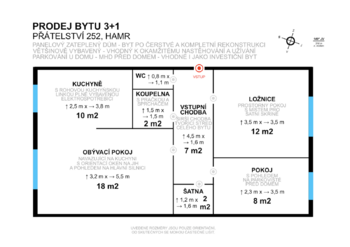 Prodej bytu 3+1 v osobním vlastnictví 62 m², Litvínov