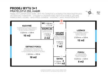 Prodej bytu 3+1 v osobním vlastnictví 62 m², Litvínov