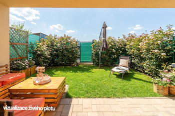 Zahrada s terasou - Prodej bytu 3+kk v osobním vlastnictví 75 m², Kouřim