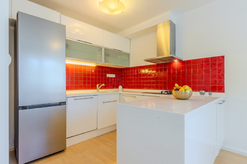 kuchyňský kout  - Prodej bytu 4+kk v osobním vlastnictví 80 m², Praha 4 - Nusle