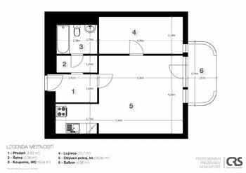 Pronájem bytu 2+kk v osobním vlastnictví 54 m², Praha 5 - Jinonice
