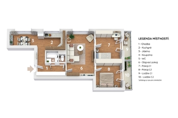 Prodej bytu 3+1 v osobním vlastnictví 66 m², Ostrava