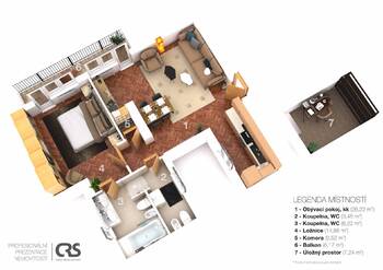 Pronájem bytu 2+kk v osobním vlastnictví 67 m², Praha 2 - Vinohrady