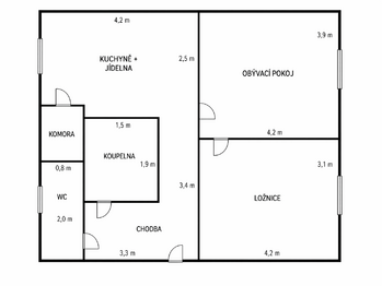 Pronájem bytu 2+1 v osobním vlastnictví 60 m², České Budějovice