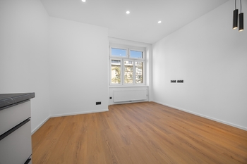 Obývací pokoj s kuchyní - Pronájem bytu 2+kk v osobním vlastnictví 46 m², Praha 4 - Nusle