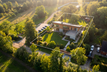 Vizualizace možného budoucího stavu - Prodej pozemku 1670 m², Hřebeč