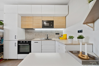 Kuchyně - Prodej bytu 1+1 v osobním vlastnictví 33 m², Kroměříž 