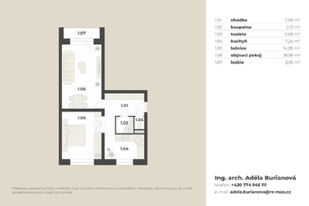 Pronájem bytu 2+1 v osobním vlastnictví 51 m², Karviná