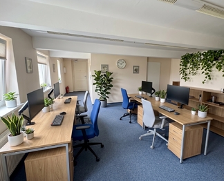 kancelář - vizualizace vybavení - Pronájem kancelářských prostor 52 m², Praha 1 - Nové Město 