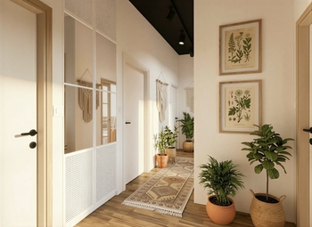 chodba - VIZUALIZACE budoucího možného stavu - Prodej bytu 4+kk v osobním vlastnictví 86 m², Praha 8 - Karlín