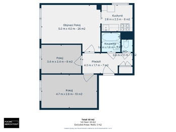 Prodej bytu 3+1 v družstevním vlastnictví 53 m², Praha 4 - Lhotka
