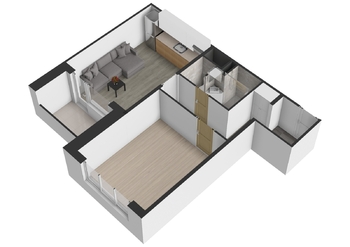 Pronájem bytu 2+kk v osobním vlastnictví 46 m², Tábor