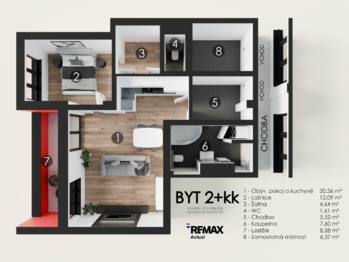 Prodej bytu 2+kk v osobním vlastnictví 68 m², Čeladná