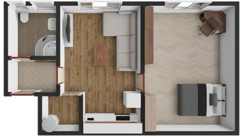 Pronájem bytu 1+1 v osobním vlastnictví 57 m², Hradec Králové
