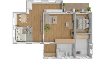 Prodej rodinného domu, Rokytnice v Orlických horách - vizualizace - Prodej chaty / chalupy 201 m², Rokytnice v Orlických horách